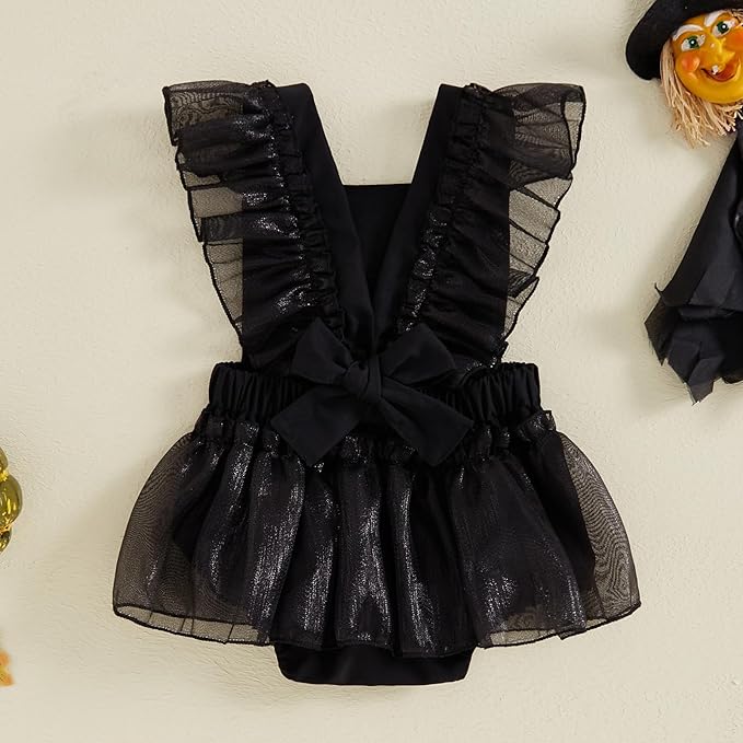 Vestido de Esqueleto Fantasma para Bebé Niña