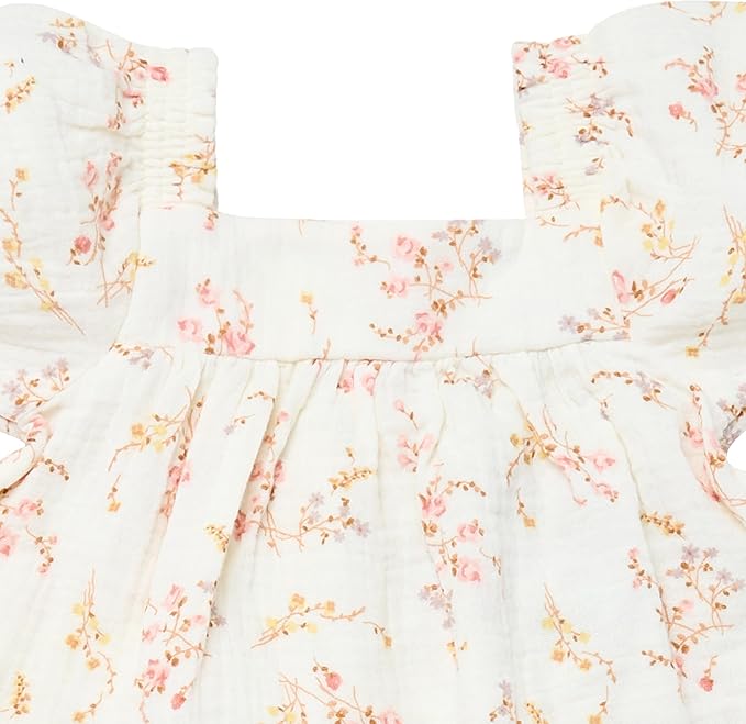 Set Eloise Vestido y Cubrepañal de Algodón