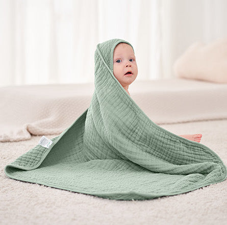 Set de 2 Toallas de Bebé con Capucha – 100% Muselina de Algodón