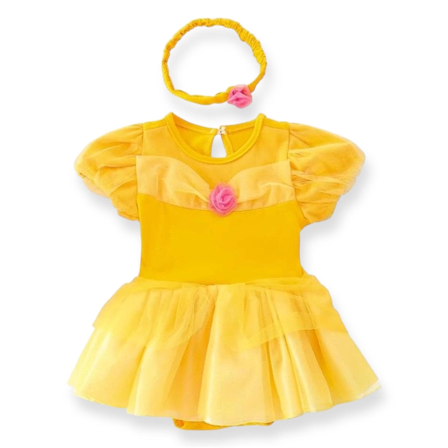 Disfraz Mameluco y Diadema de Bella Princesa