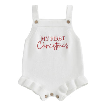 Mameluco Tejido Belle “My First Christmas”