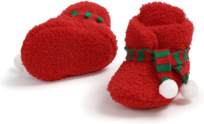 Zapatos Navideños con Bufanda