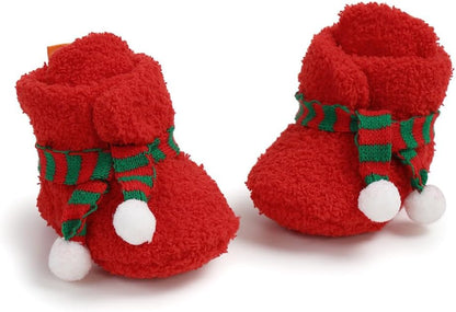 Zapatos Navideños con Bufanda