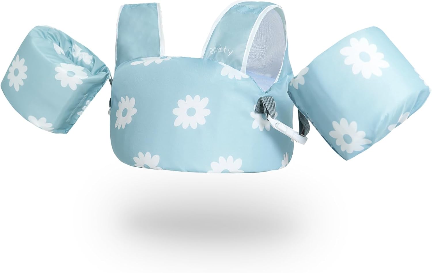 Chaleco flores azul