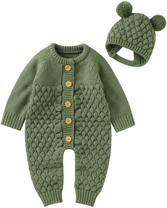 Set Gorro y Mameluco Tejido Beary