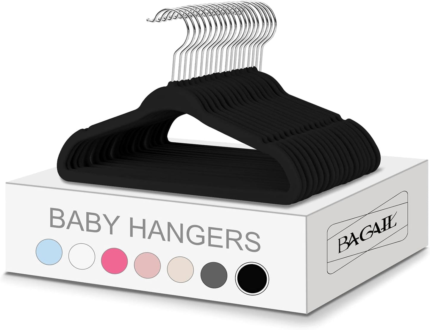 Ganchos de Ropa de Terciopelo para Bebés x50