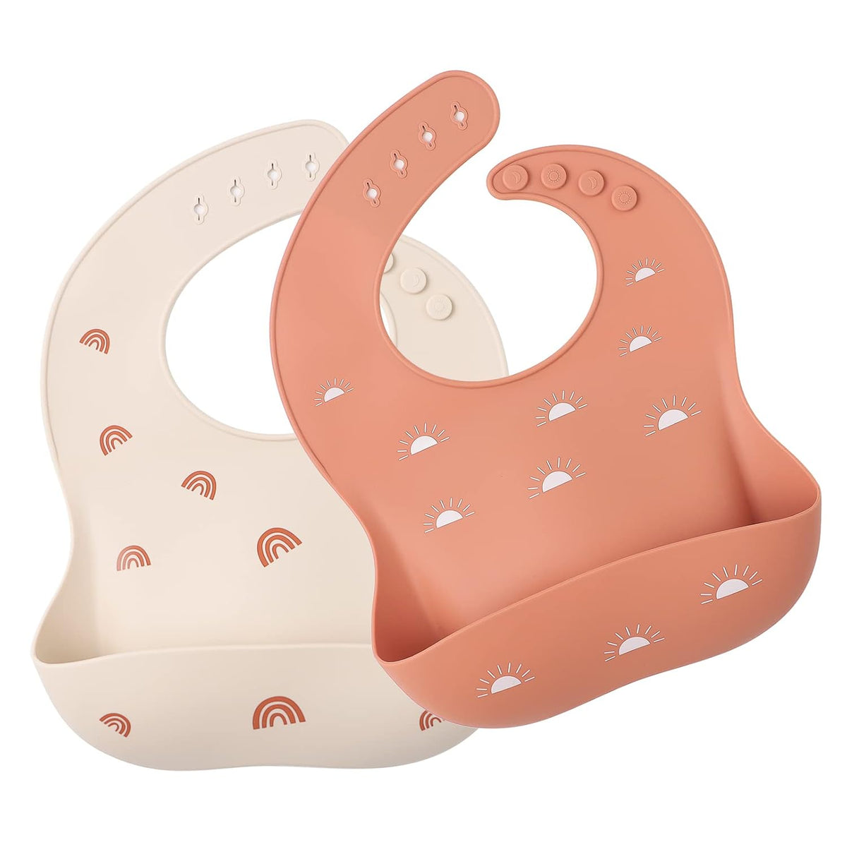 Baberos de Silicona para Bebés x2