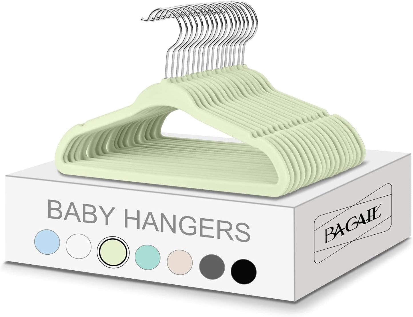 Ganchos de Ropa de Terciopelo para Bebés x50