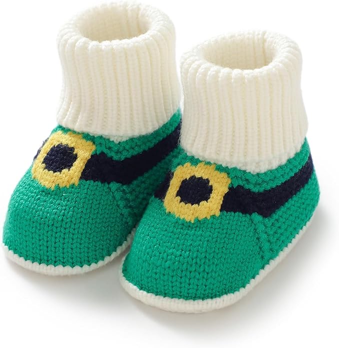 Botines Navideños Tejidos de Santa