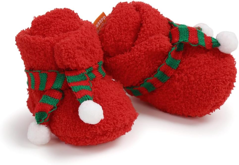 Zapatos Navideños con Bufanda