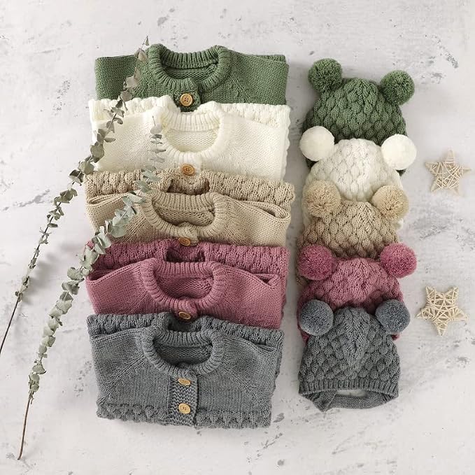 Set Gorro y Mameluco Tejido Beary