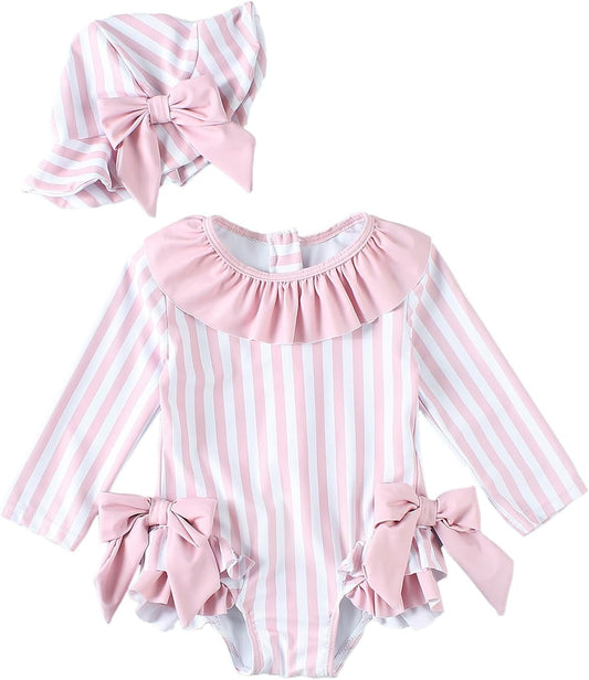 Vestido de baño manga larga con gorro