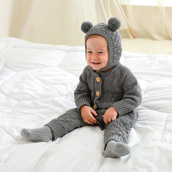 Set Gorro y Mameluco Tejido Beary
