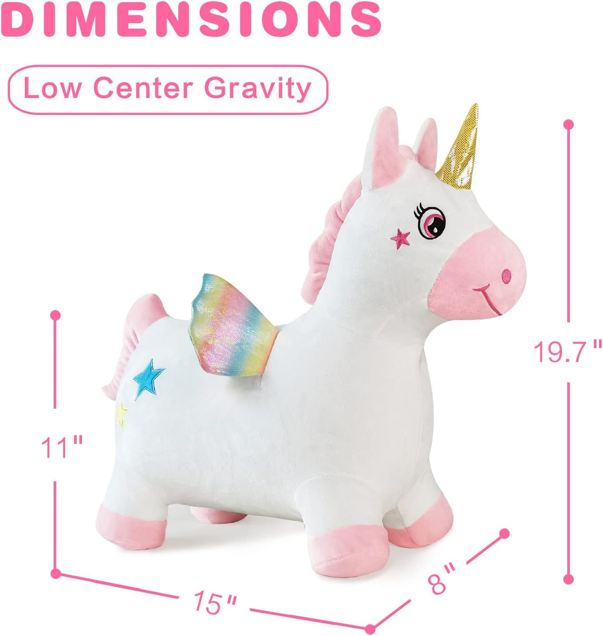 Inflable Para Saltar - Velvet Unicorn