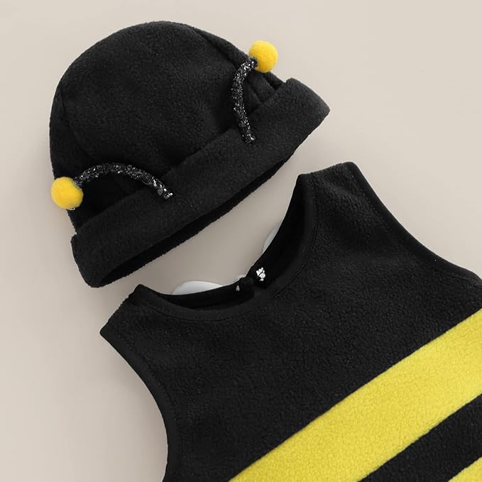 Traje de Abejita con Gorro para Bebé Unisex