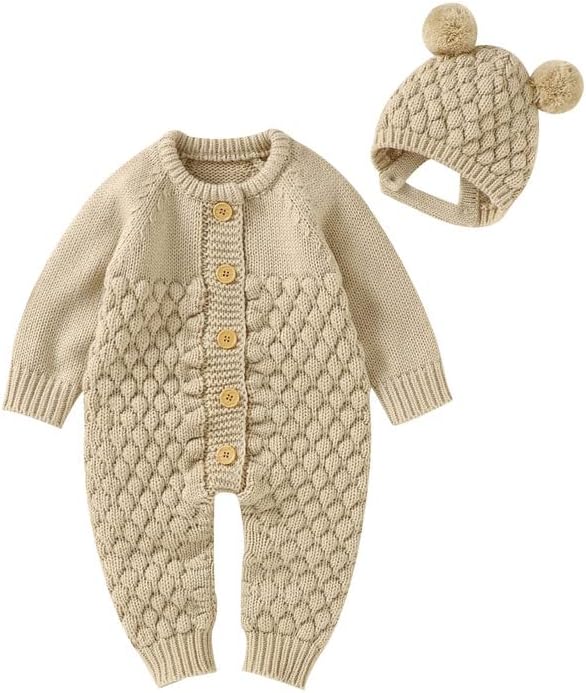 Set Gorro y Mameluco Tejido Beary