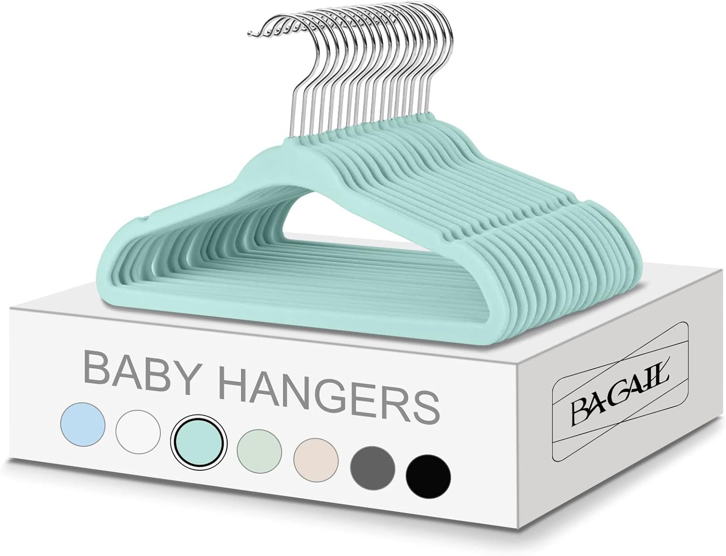 Ganchos de Ropa de Terciopelo para Bebés x50