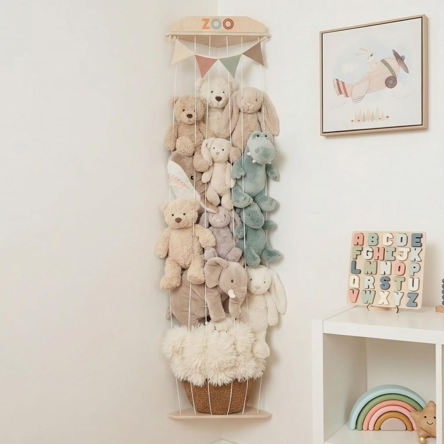 Organizador Esquinero para Peluches Zoo