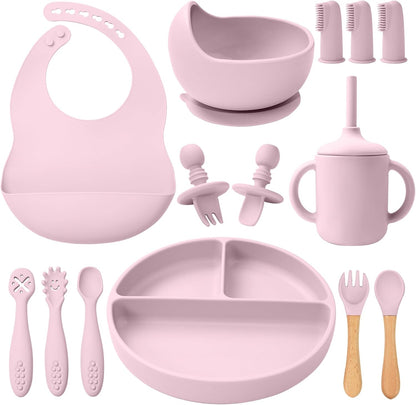 Juego de Alimentación de Silicona para Bebé – Set x14
