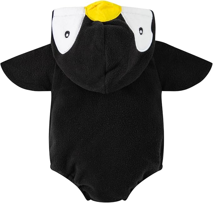 Disfraz de Pingüino para Bebé con Mameluco, Capucha y Zapatos