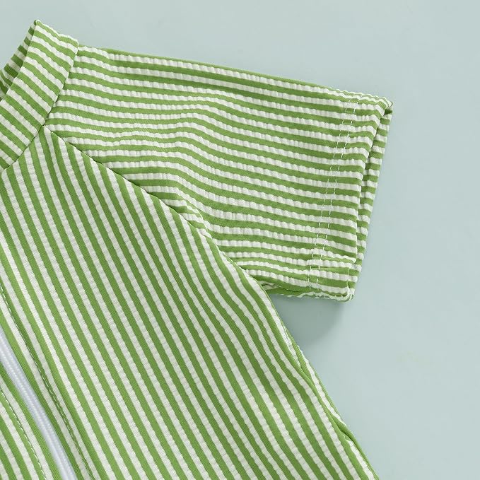 Vestido de Baño Seersucker con Gorro (Cierre)
