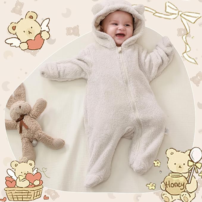 Traje Oso Polar con Capucha