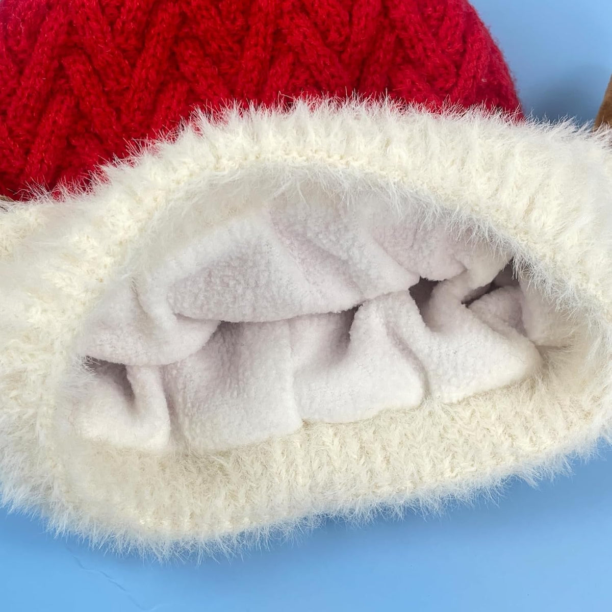 Gorro Tejido Reno con Pompón