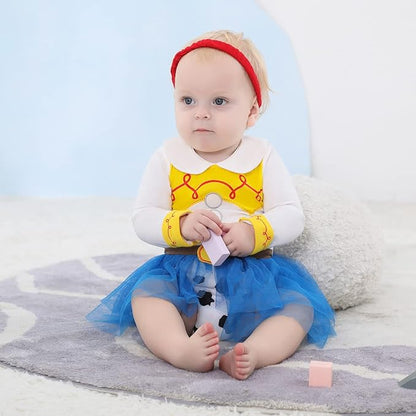 Disfraz de Mameluco de Vaquera para Bebé Niña