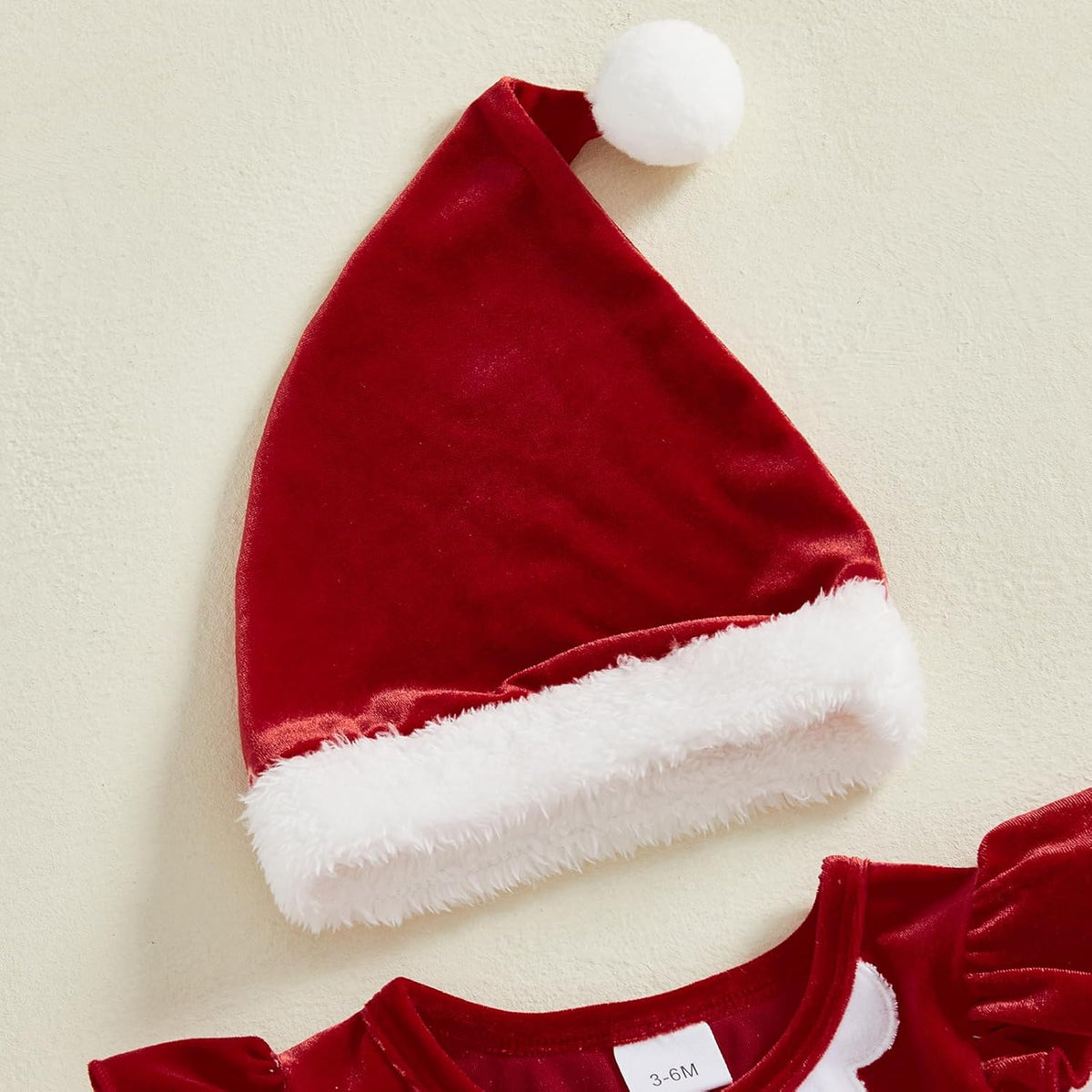 Set Vestido Luna con Gorro - Rojo