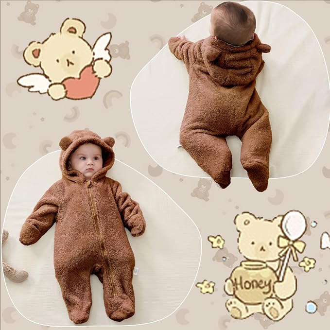 Traje Oso Polar con Capucha