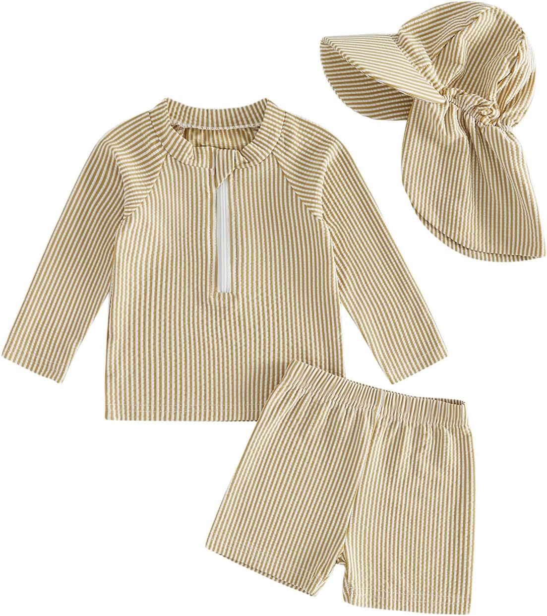 Set seersucker khaki