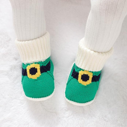 Botines Navideños Tejidos de Santa