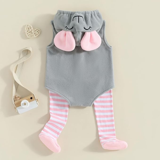 Disfraz de Ratona con Capucha y Calcetines para Bebés