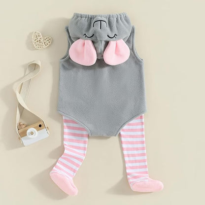 Disfraz de Ratona con Capucha y Calcetines para Bebés