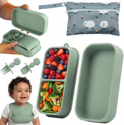 Set de Alimentación de Silicona para Viaje