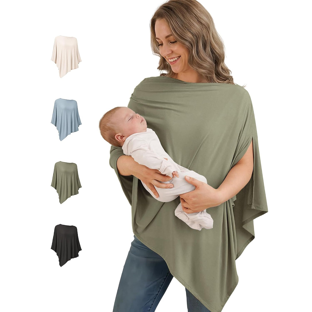 Poncho de Lactancia en Bambú 360° (Multiusos)