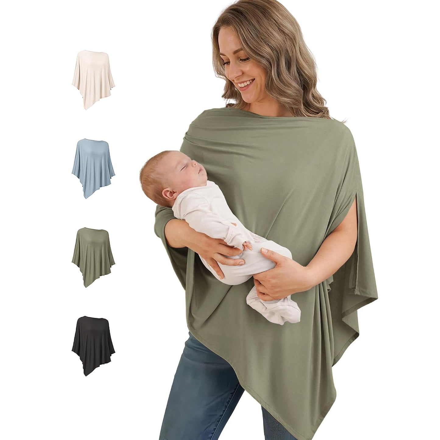 Poncho de Lactancia en Bambú 360° (Multiusos)
