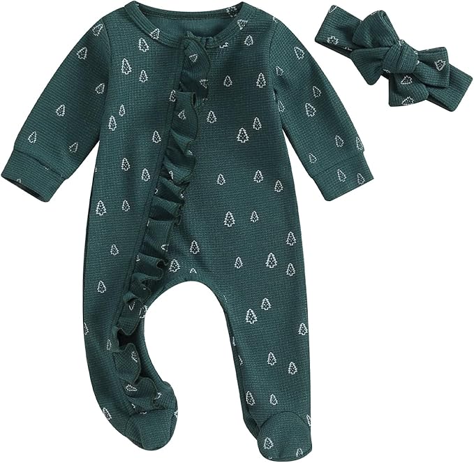 Set Mameluco con Diadema Little Trees