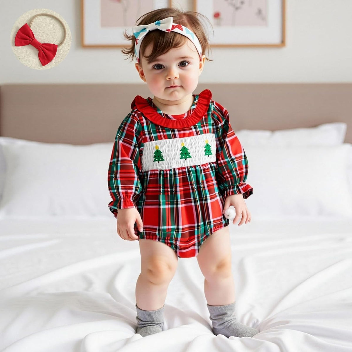 Mameluco Matilde Smock de Arbolitos
