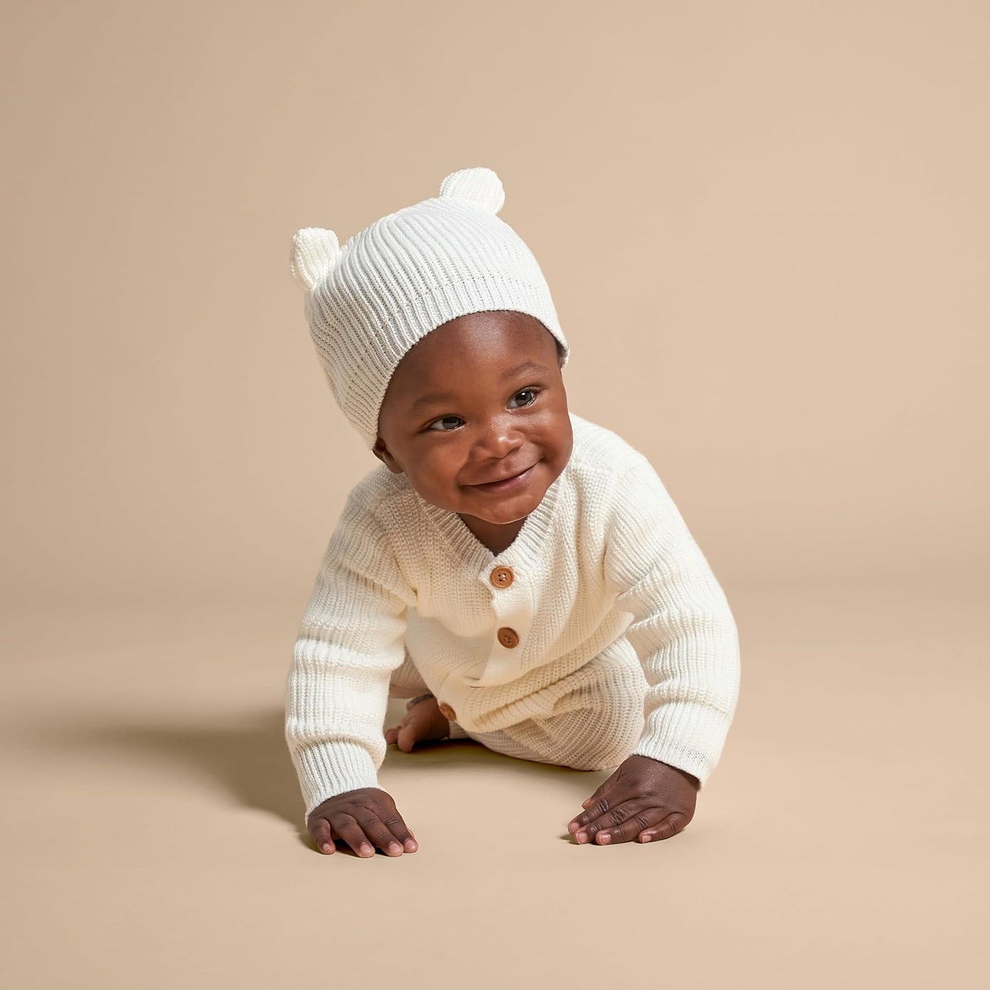 Set Mameluco y Gorro Tejido Teddy