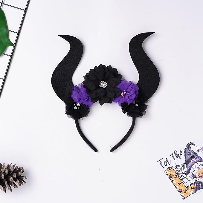 Disfraz de Maléfica para Bebé Niña – Vestido Tutú y Diadema