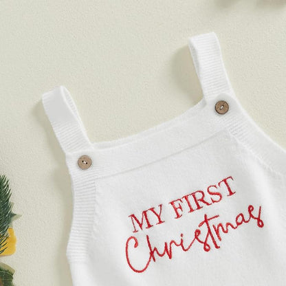 Mameluco Tejido Belle “My First Christmas”