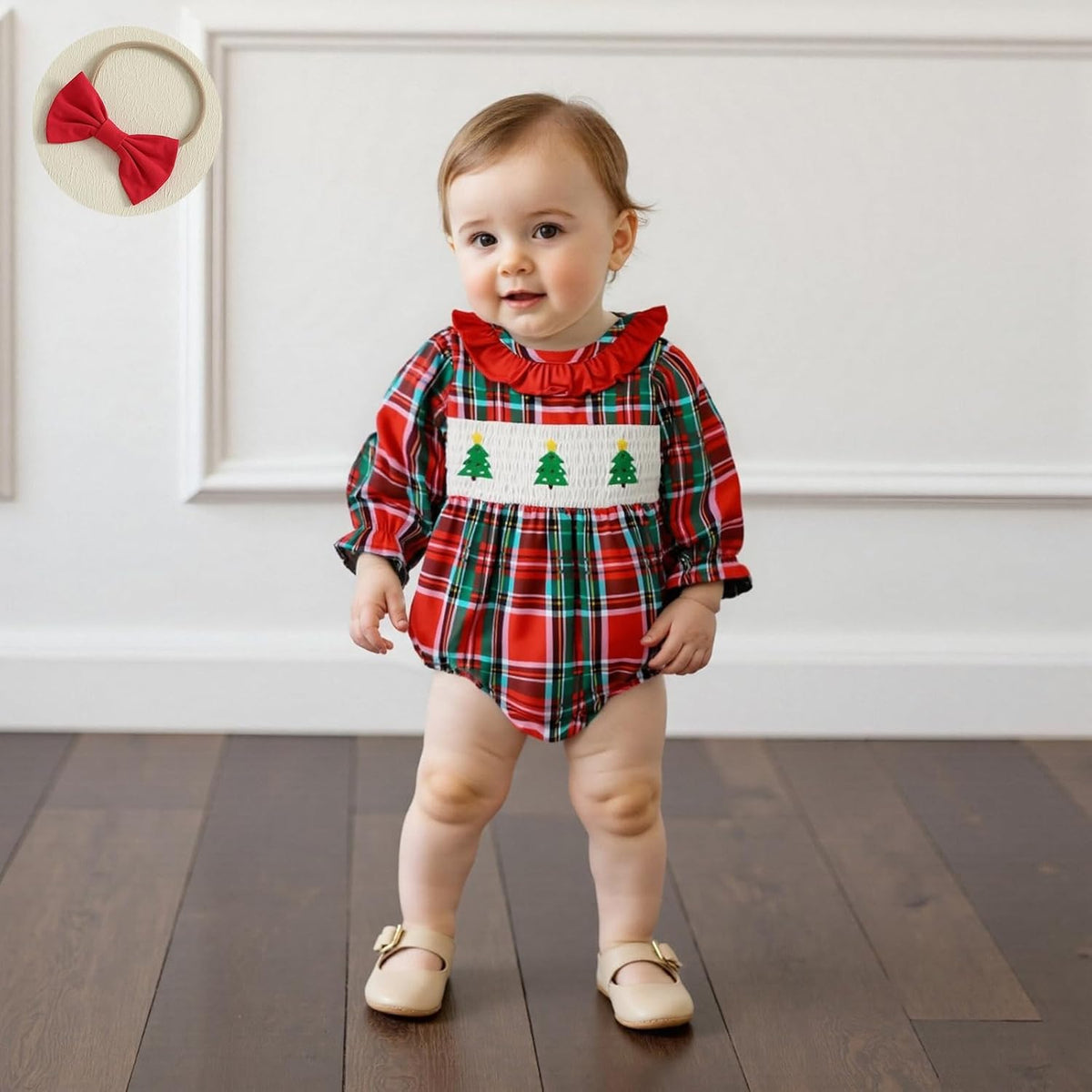 Mameluco Matilde Smock de Arbolitos