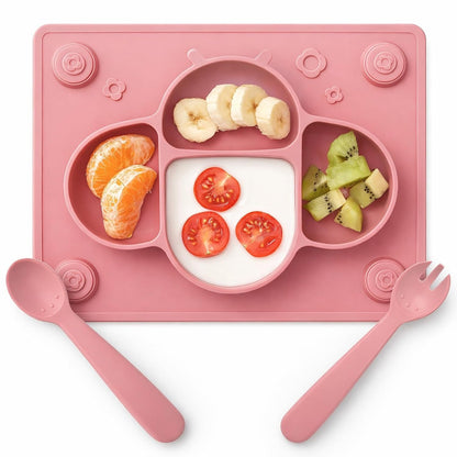 Plato / Individual para Bebé con Cubiertos