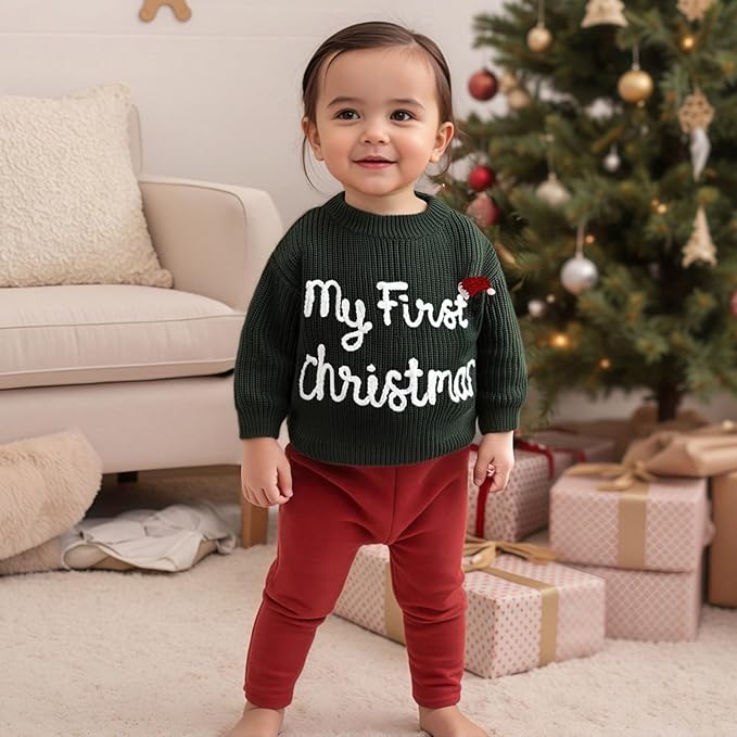 Suéter Tejido “My First Christmas”