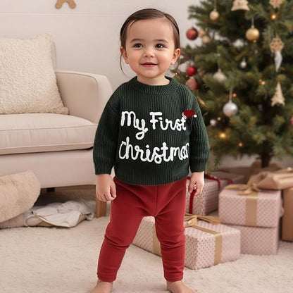 Suéter Tejido “My First Christmas”