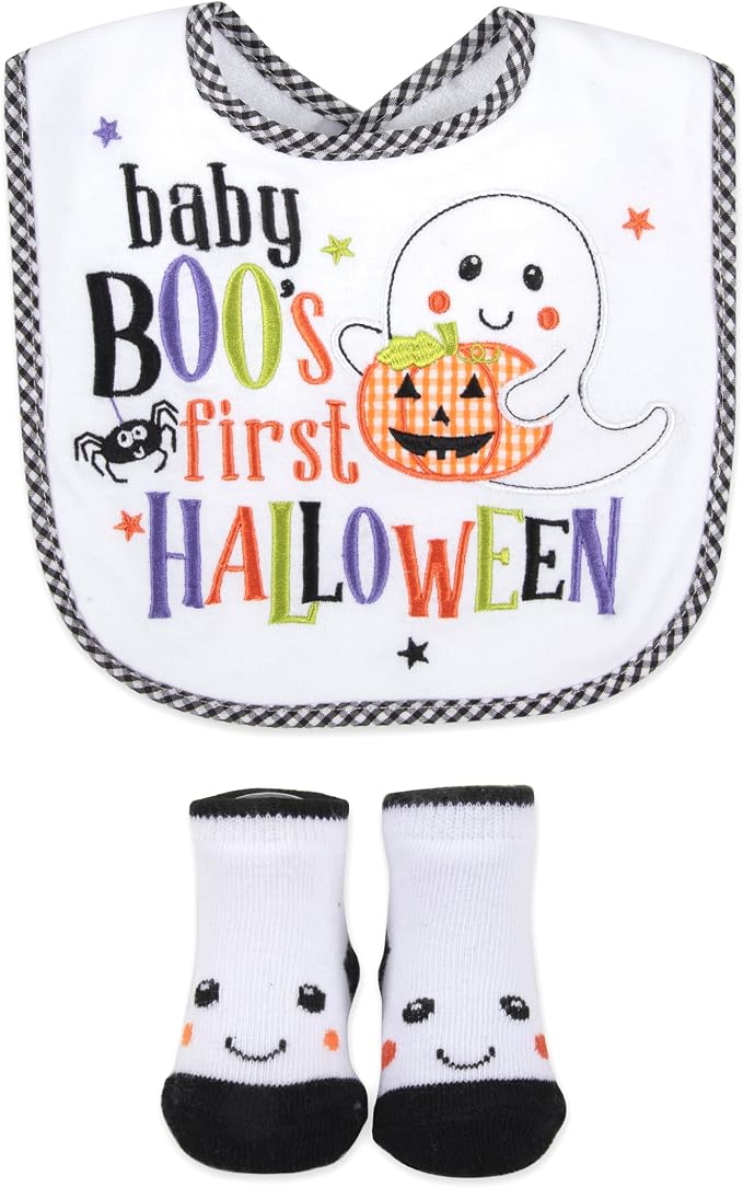 Set Babero y Medias My First Halloween