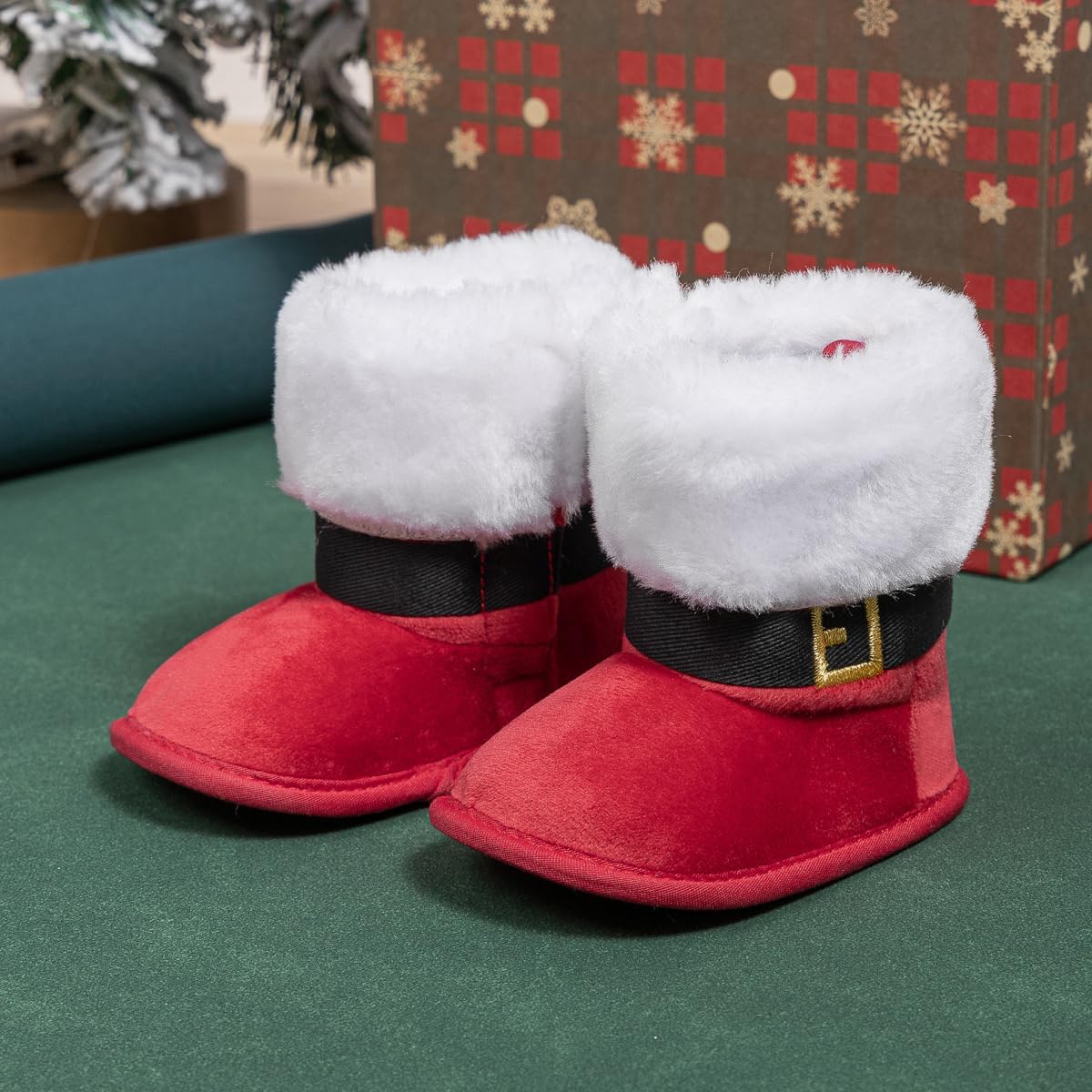 Botas de Santa con Peluche