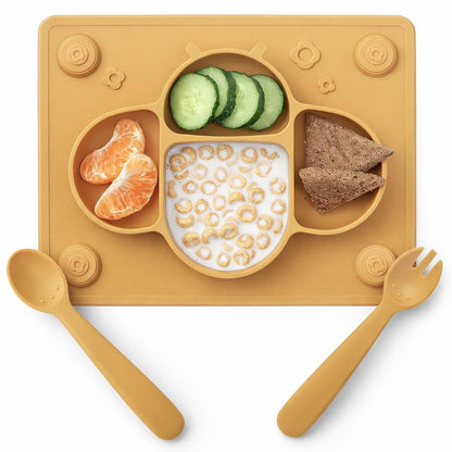 Plato / Individual para Bebé con Cubiertos