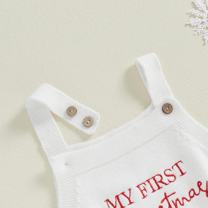 Mameluco Tejido Belle “My First Christmas”